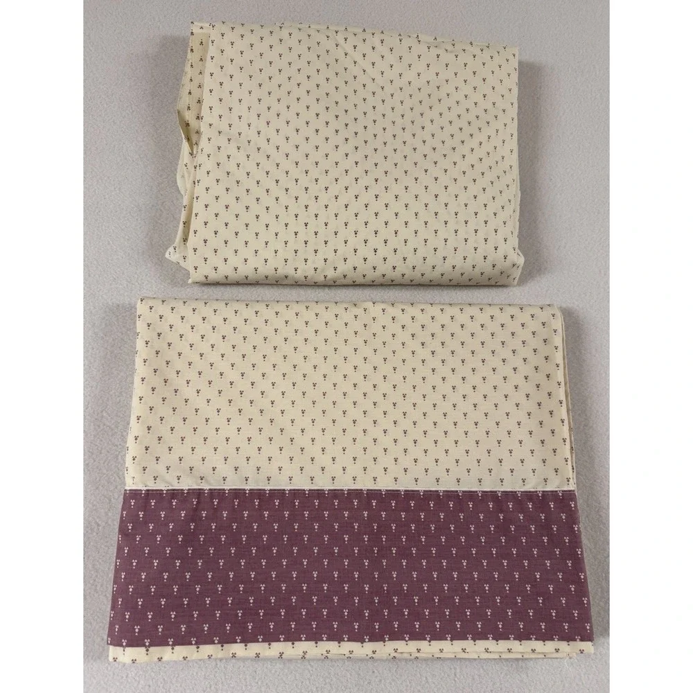 Vintage Laura Ashley Sheets Twin Sanford Court Flat & Fitted Only No Pillowcases